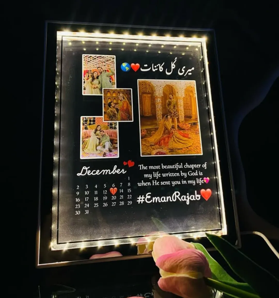 3D Crystal LED Photo Frame