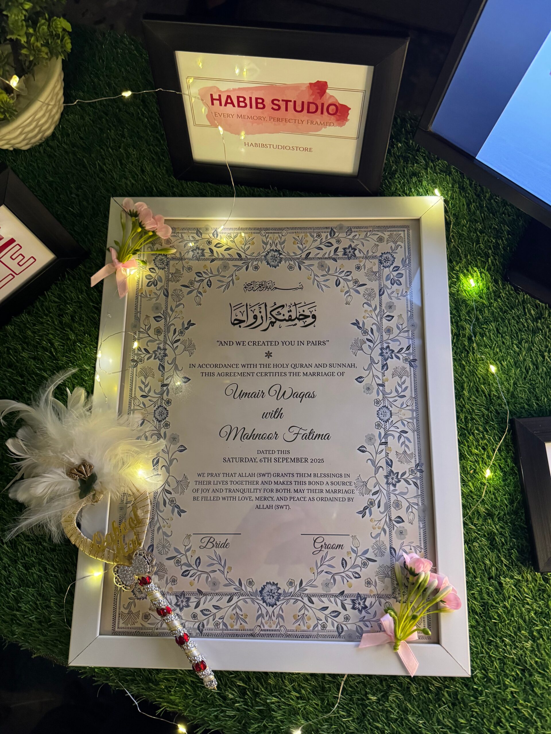 Noor-e-Nikkah White Frame - Image 2