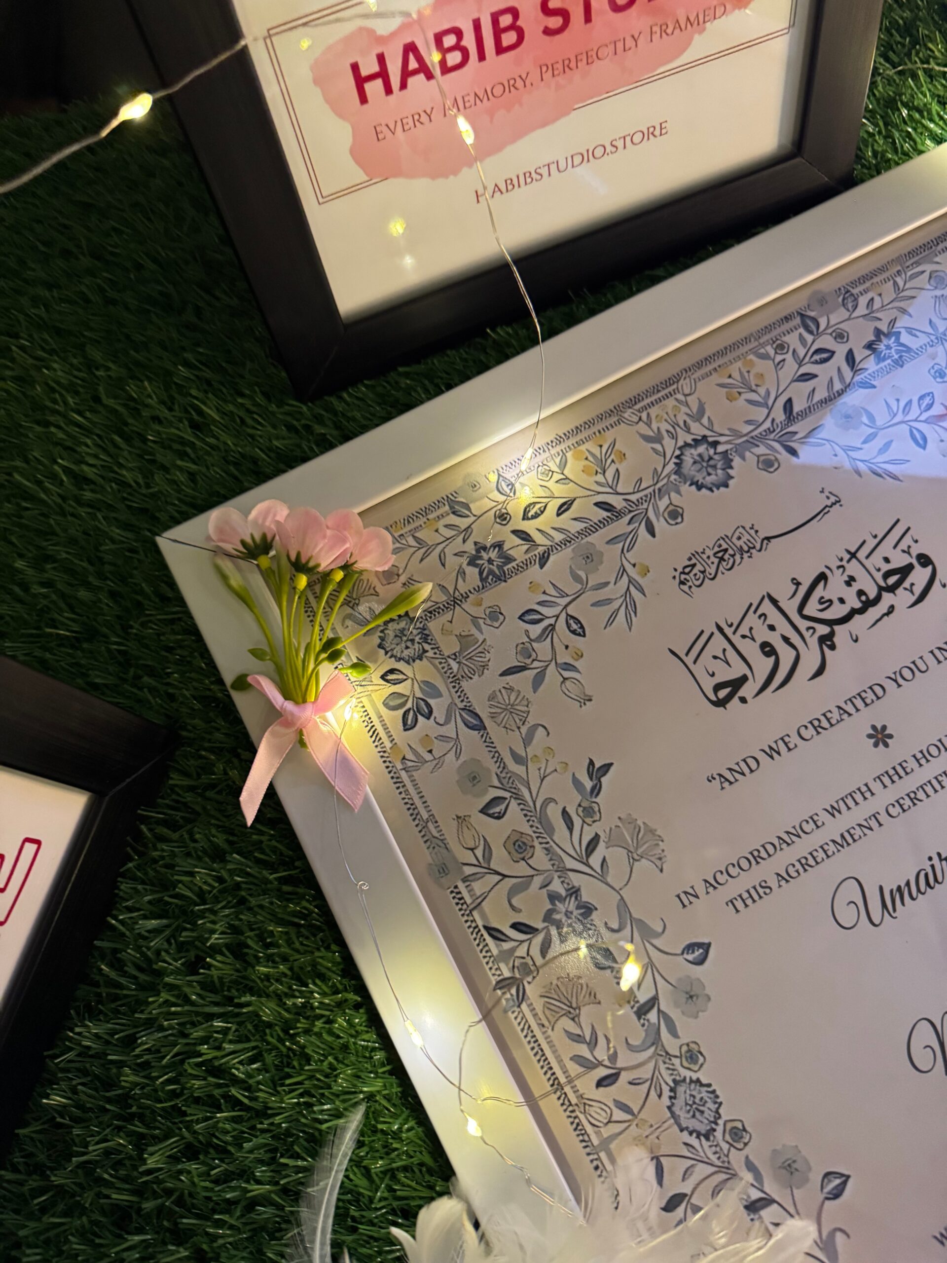 Noor-e-Nikkah White Frame - Image 3