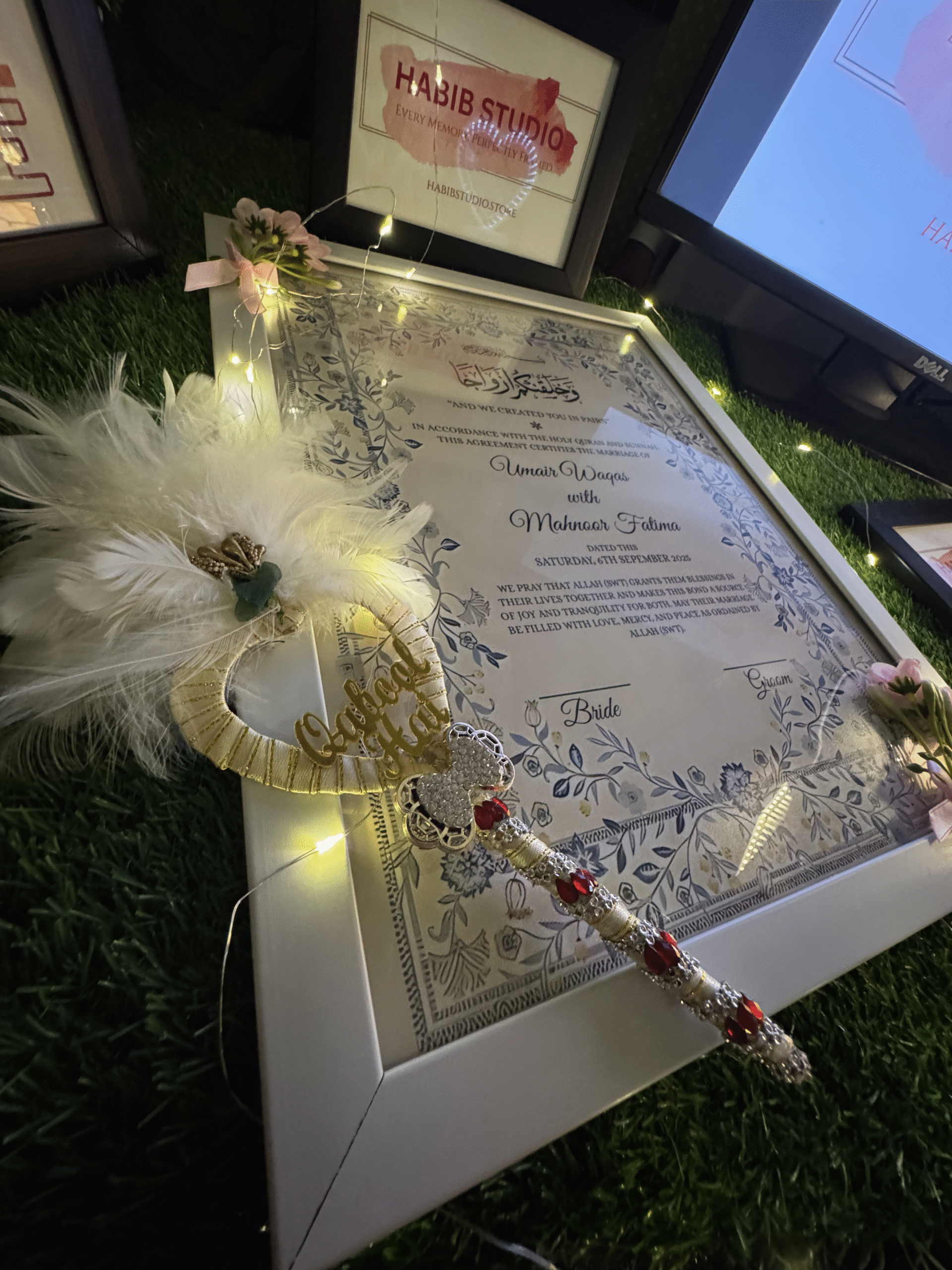 Noor-e-Nikkah White Frame