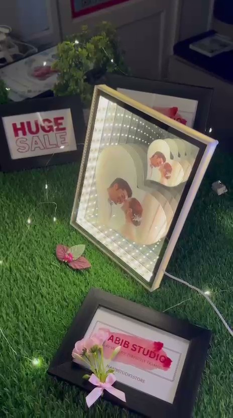 Heart Infinity Mirror 3D Frame - Image 4