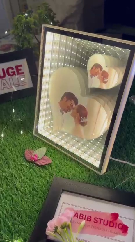 Heart Infinity Mirror 3D Frame - Image 3